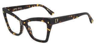 Dsquared2 D2 0152 Women Havana Butterfly Eyeglasses