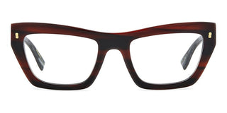 Dsquared2 D2 0153 Women Red Geometric Eyeglasses