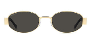 Dsquared2 D2 0155/s Men Rose Gold Oval Sunglasses