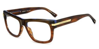 Dsquared2 D2 0163 Men Brown Rectangle Eyeglasses