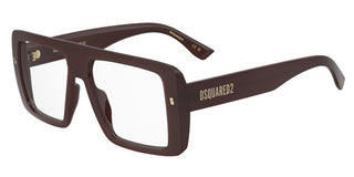 Dsquared2 D2 0166 Men Brown Squared Eyeglasses