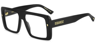 Dsquared2 D2 0166 men Black Squared Eyeglasses