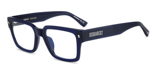 Dsquared2 D2 0167/g Men Blue Rectangle Eyeglasses