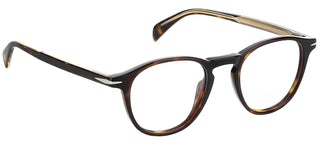 David Beckham DB 1018 men Havana Round Eyeglasses