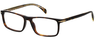 David Beckham DB 1019 men Havana Geometric Eyeglasses