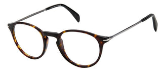 David Beckham DB 1049 men Havana Round Eyeglasses