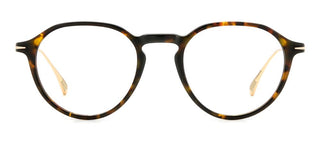 David Beckham DB 1105 men Havana Round Eyeglasses