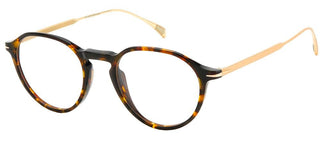 David Beckham DB 1105 men Havana Round Eyeglasses