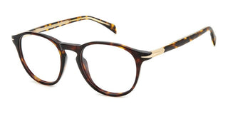 David Beckham DB 1126 men Havana Round Eyeglasses