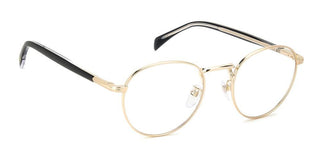 David Beckham DB 1127 men Gold Round Eyeglasses