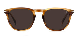 David Beckham DB 1160/S men Brown Rectangle Sunglasses