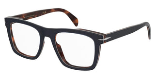 David Beckham DB 7020 men Blue Rectangle Eyeglasses