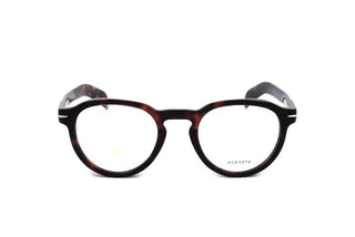 David Beckham DB 7021 men Havana Round Eyeglasses