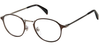 David Beckham DB 7055 men Brown Geometric Eyeglasses