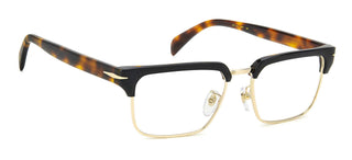 David Beckham DB 7112 men Havana Geometric Eyeglasses