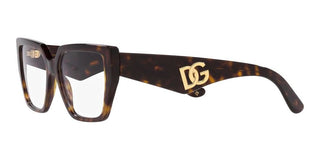 Dolce & Gabbana DG 3373 women Havana Squared Eyeglasses