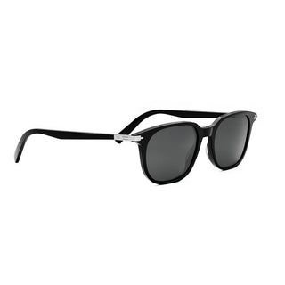 DIOR DiorBlackSuit DiorBlackSuit S12I men Black Oval Sunglasses