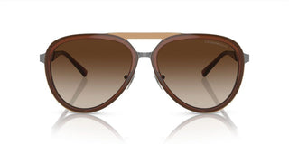 Emporio Armani EA 2145 men Brown Squared Sunglasses