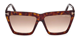 Tom Ford EDEN FT 1110 women Havana Geometric Sunglasses