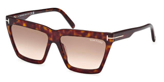 Tom Ford EDEN FT 1110 women Havana Geometric Sunglasses