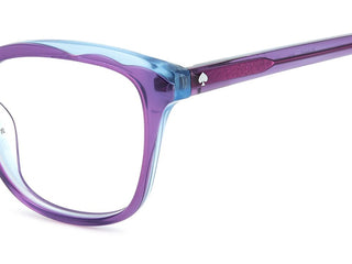 Kate Spade ELODIE unisex Violet Geometric Eyeglasses