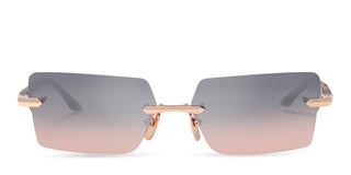 Dita EYMORI unisex Gold Rectangle Sunglasses