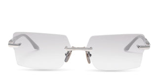 Dita EYMORI unisex Silver Rectangle Eyeglasses