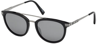 Ermenegildo Zegna EZ0077 unisex Black Geometric Sunglasses