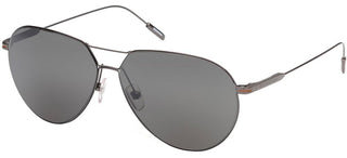 Ermenegildo Zegna EZ0185 unisex Ruthenium Pilot Sunglasses