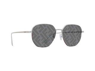 FENDI FE40004U men Grey Round Sunglasses