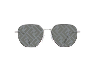 FENDI FE40004U men Grey Round Sunglasses