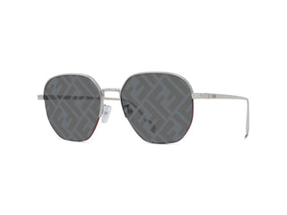 FENDI FE40004U men Grey Round Sunglasses