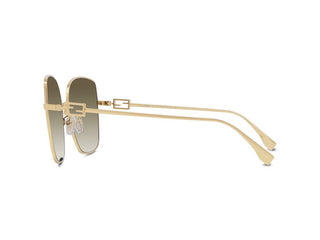 FENDI FE40013U women Gold Squared Sunglasses