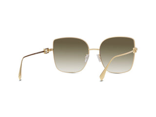 FENDI FE40013U women Gold Squared Sunglasses