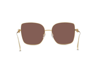 FENDI FE40013U women Gold Squared Sunglasses