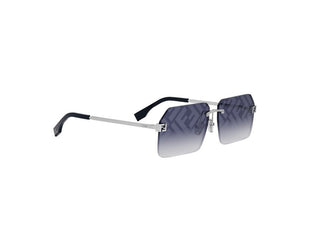 FENDI FE40043U men Silver Geometric Sunglasses