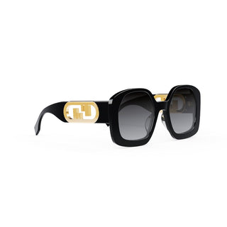 FENDI FE40048U women Black Geometric Sunglasses