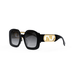 FENDI FE40048U women Black Geometric Sunglasses