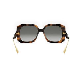 FENDI FE40065I women Havana Geometric Sunglasses