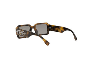 FENDI FE40073U men Havana Geometric Sunglasses