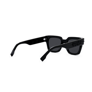 FENDI FE40078I men Black Rectangle Sunglasses