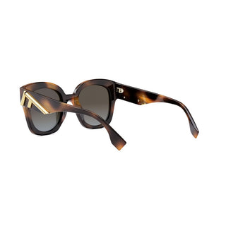 FENDI FE40098I women Havana Squared Sunglasses