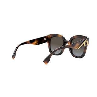 FENDI FE40098I women Havana Squared Sunglasses