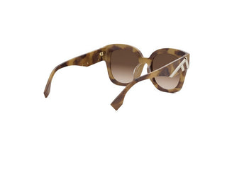 FENDI Fendi First FE40098I women Havana Squared Sunglasses