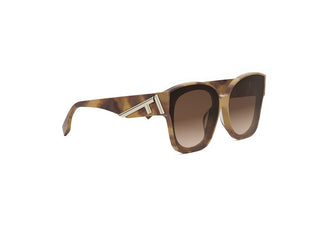 FENDI Fendi First FE40098I women Havana Squared Sunglasses