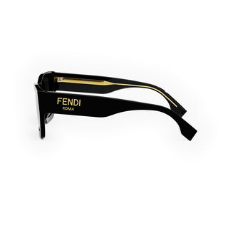 FENDI FE40100I women Black Rectangle Sunglasses