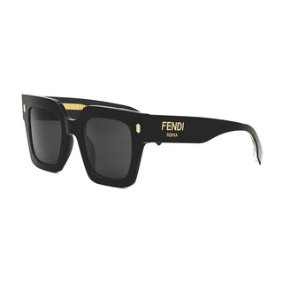 FENDI FE40101I women Black Squared Sunglasses