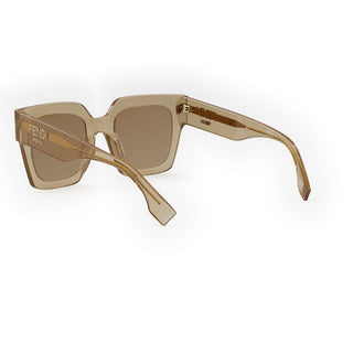 FENDI FE40101I women Brown Squared Sunglasses