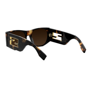 FENDI FE40109I women Havana Oval Sunglasses