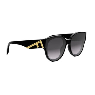 FENDI FE40111I women Black Round Sunglasses